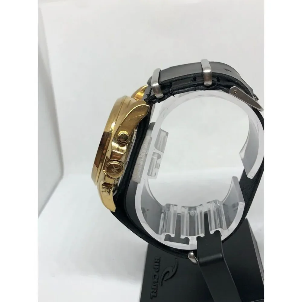 MICHAEL KORS MK5502 Womens Black Leather Analog Dial Quartz Genuine Watch KG426